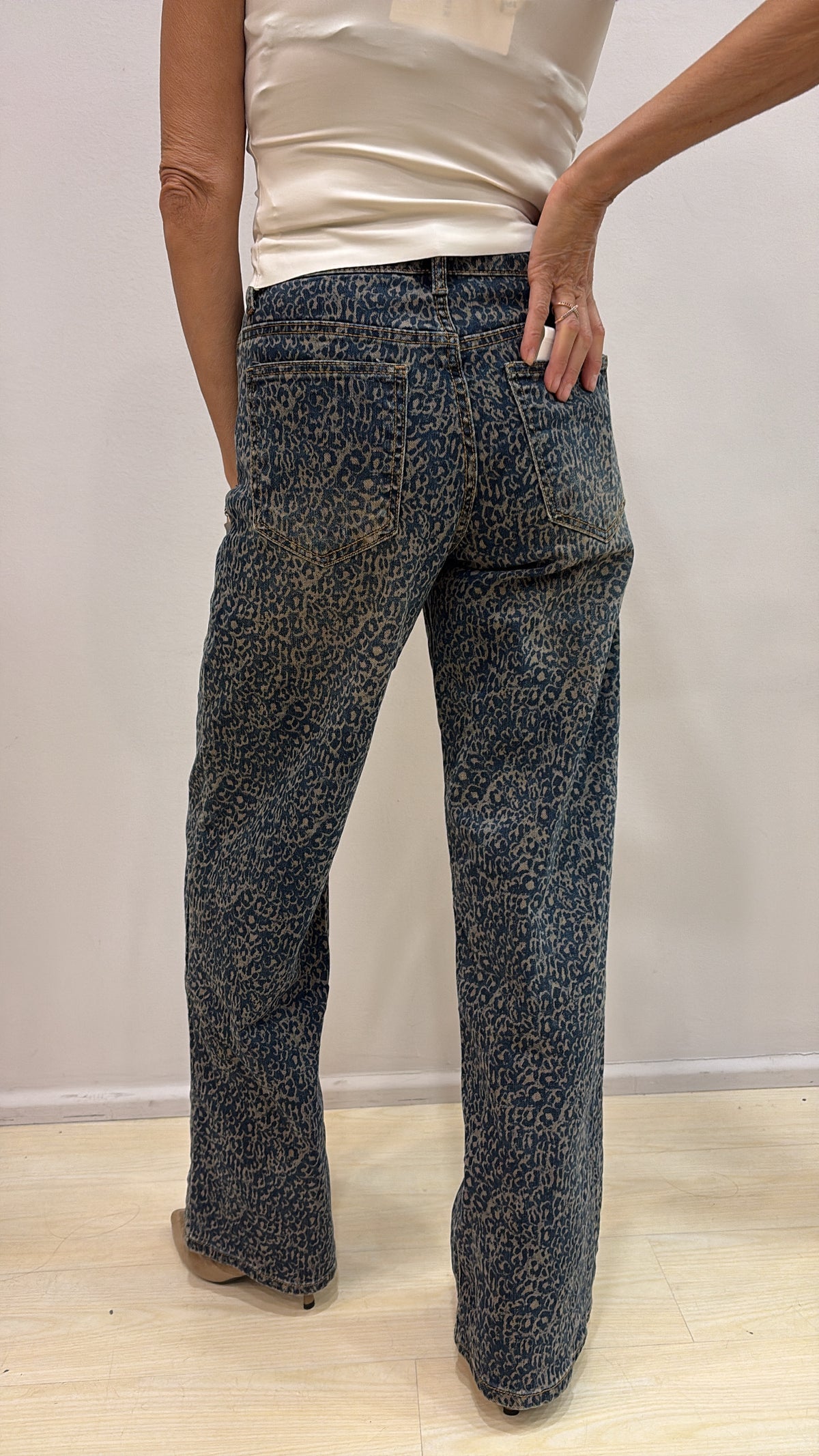 Jeans stampa animalier