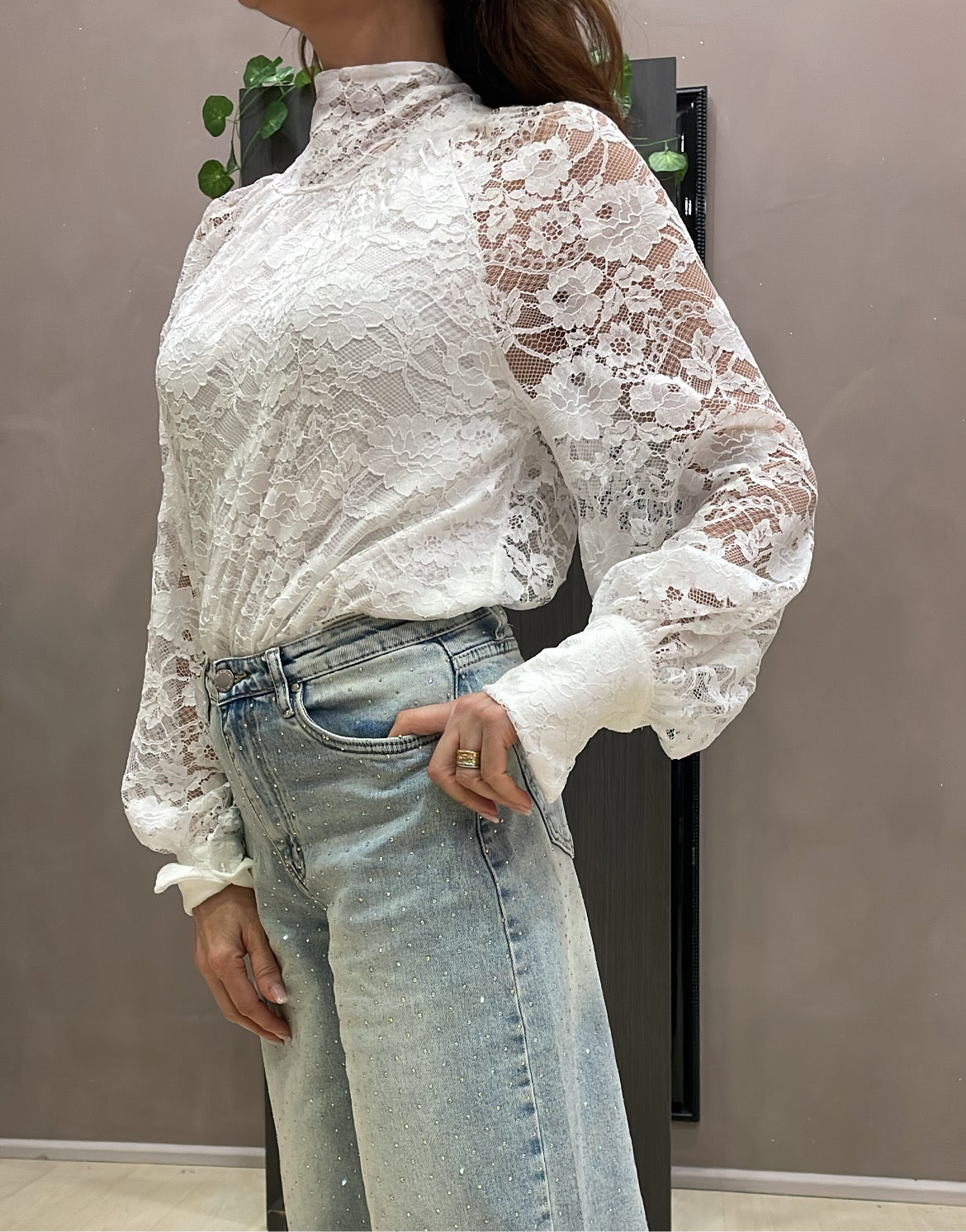 Blusa pizzo