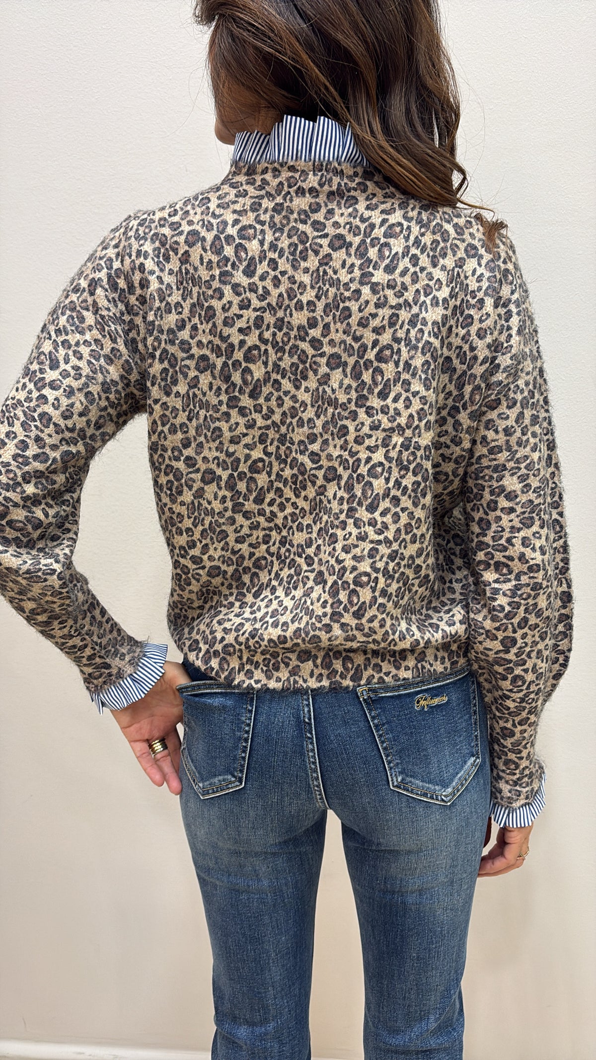 Cardigan stampa animalier E1572