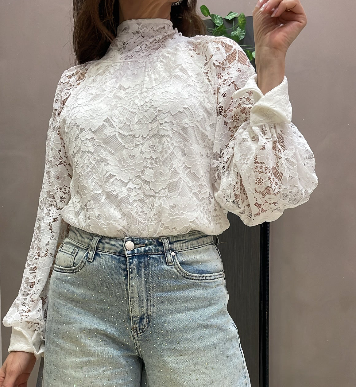 Blusa pizzo