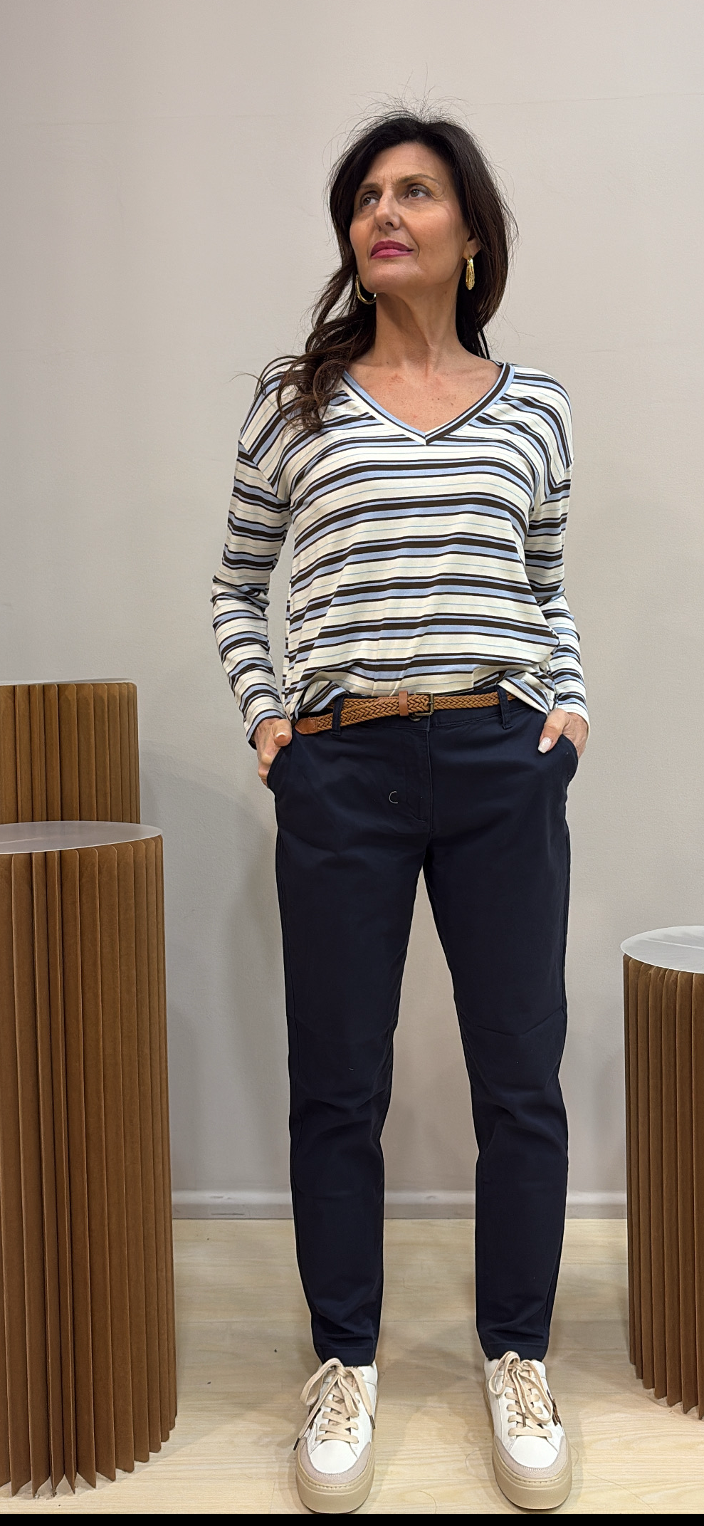 Maglia righe ‘V”