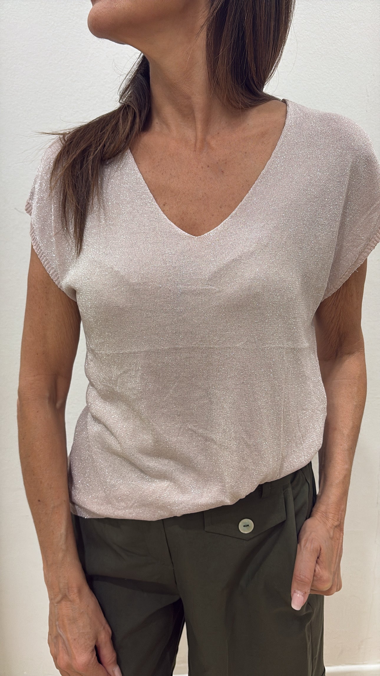 Maglia viscosa lurex