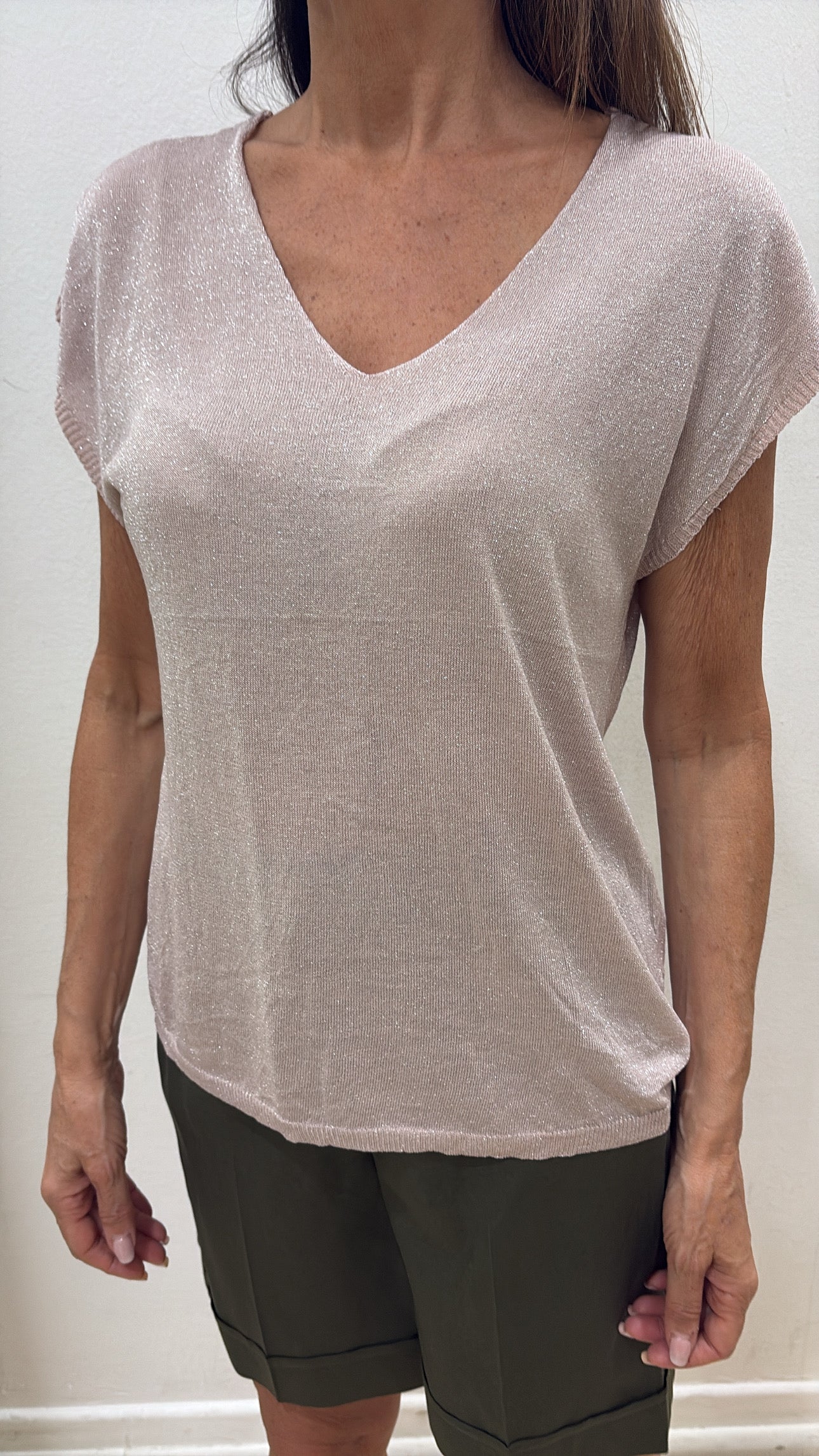 Maglia viscosa lurex
