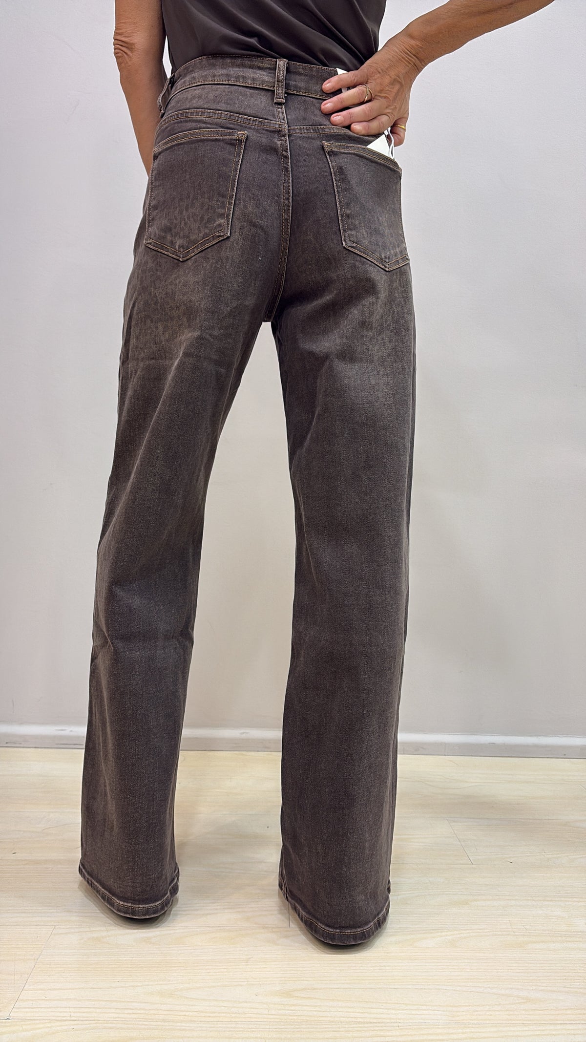 Jeans Palazzo con stampa  E 3006