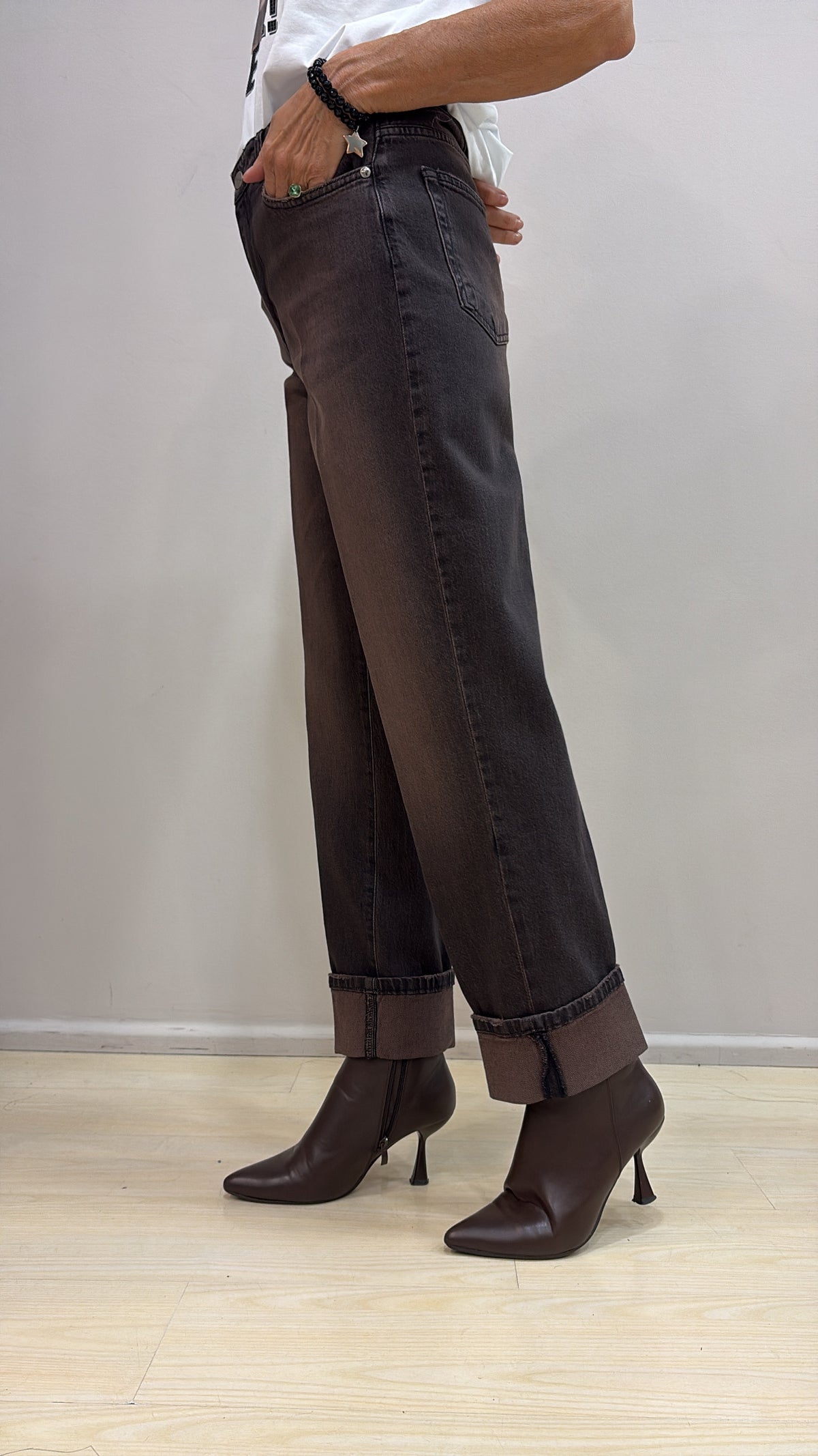 Jeans Susy Mix con risvolto E 076