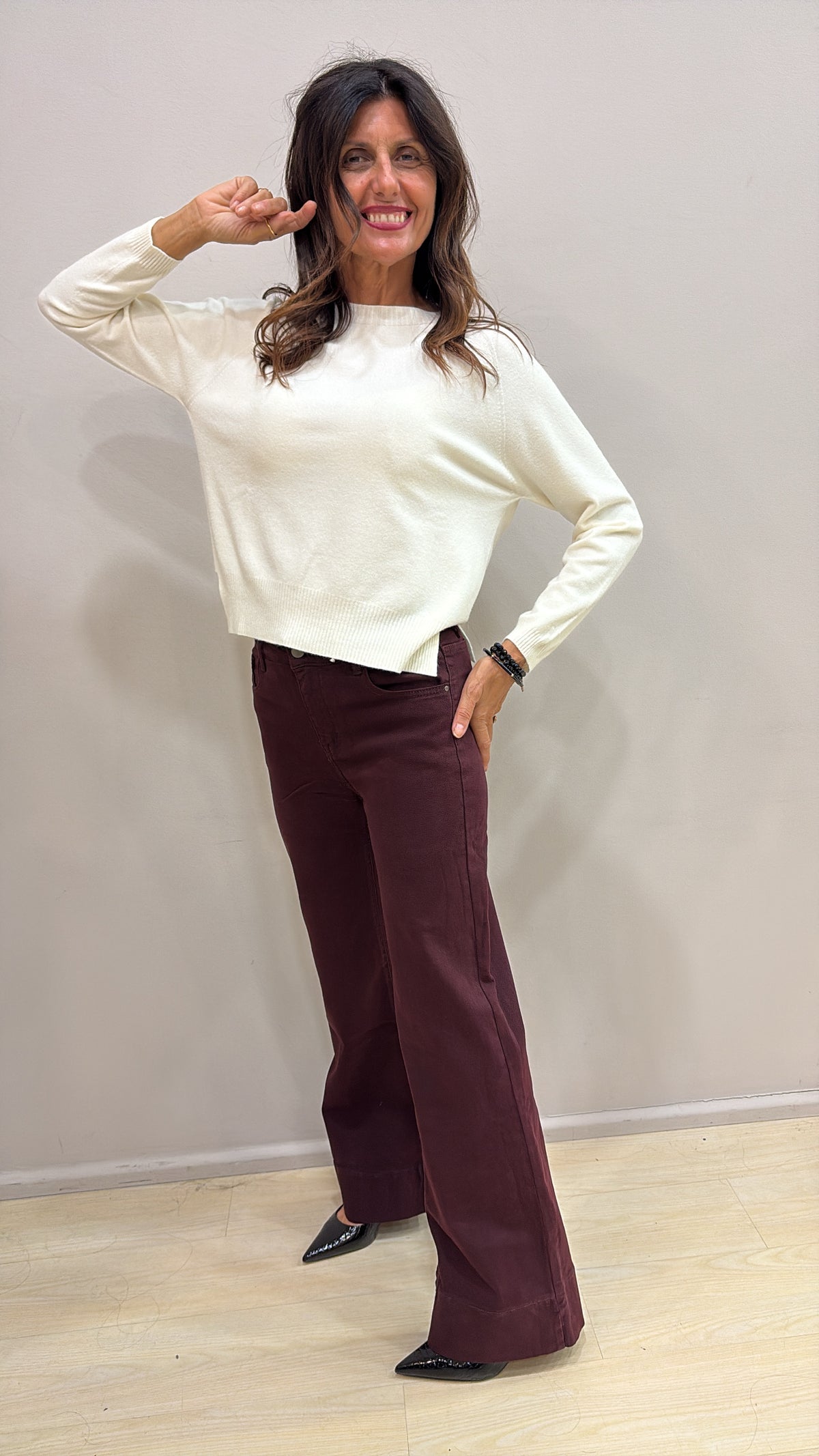 Maglia barchetta raglan Susy Mix
