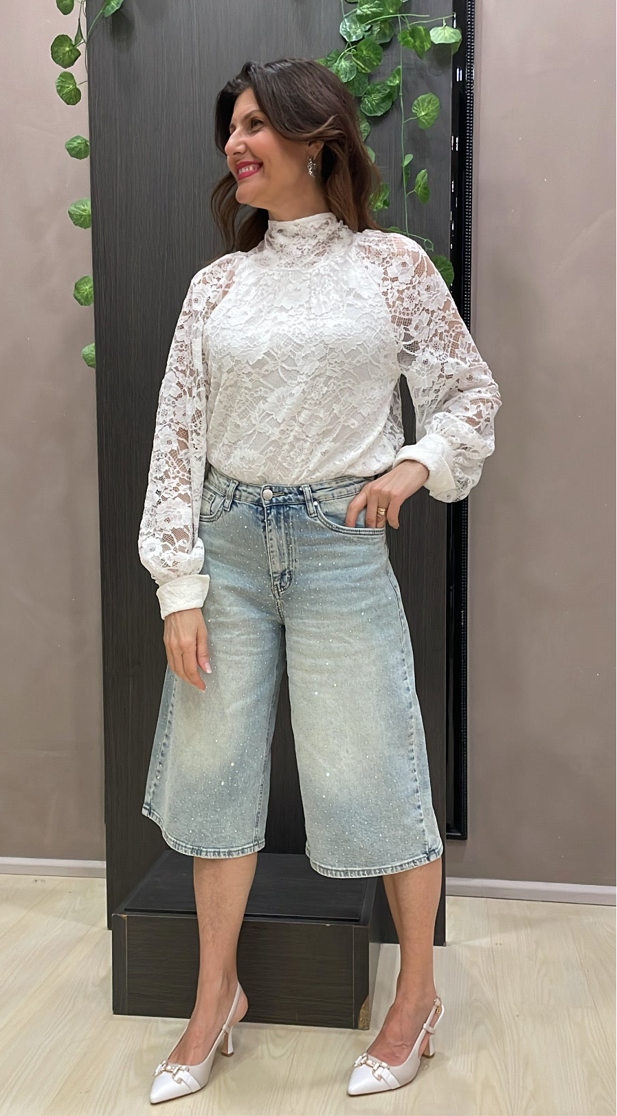 Blusa pizzo