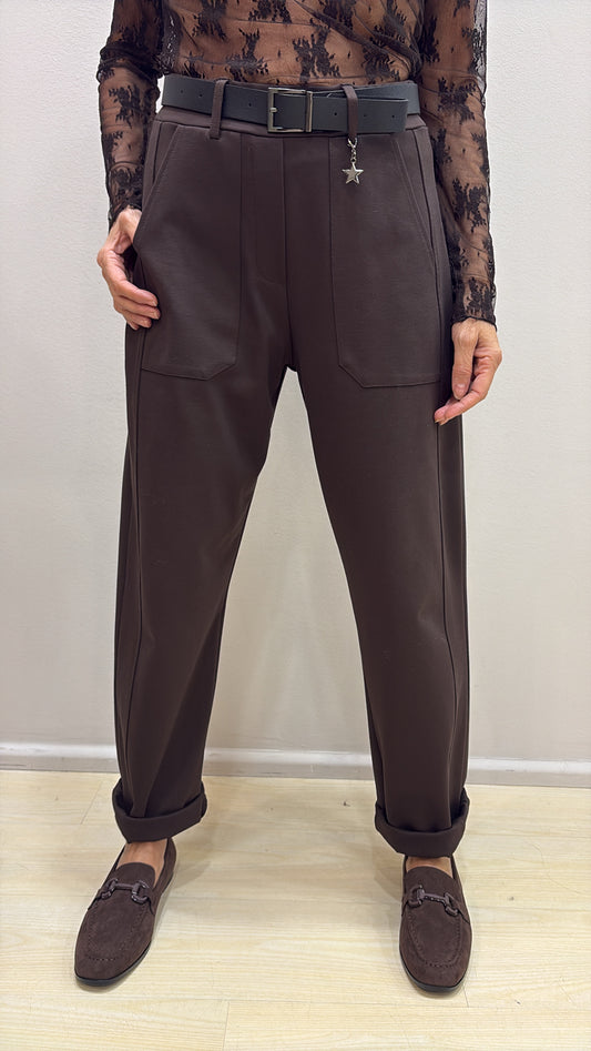 Pantalone ovetto punto Milano Susy Mix E 61336