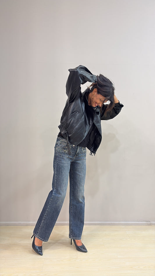 Jeans strass E 8059