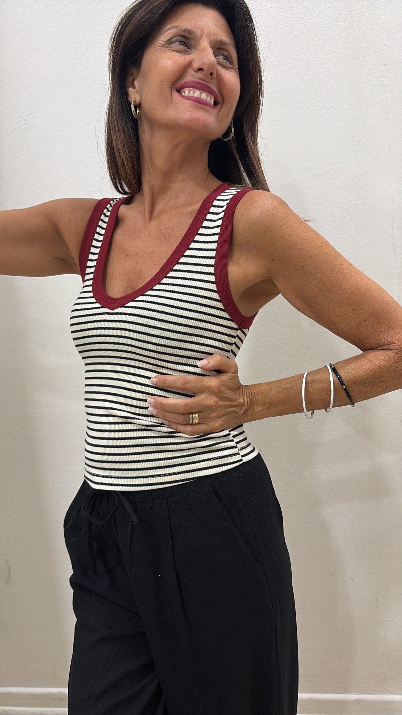 Canotta Susy Mix righe