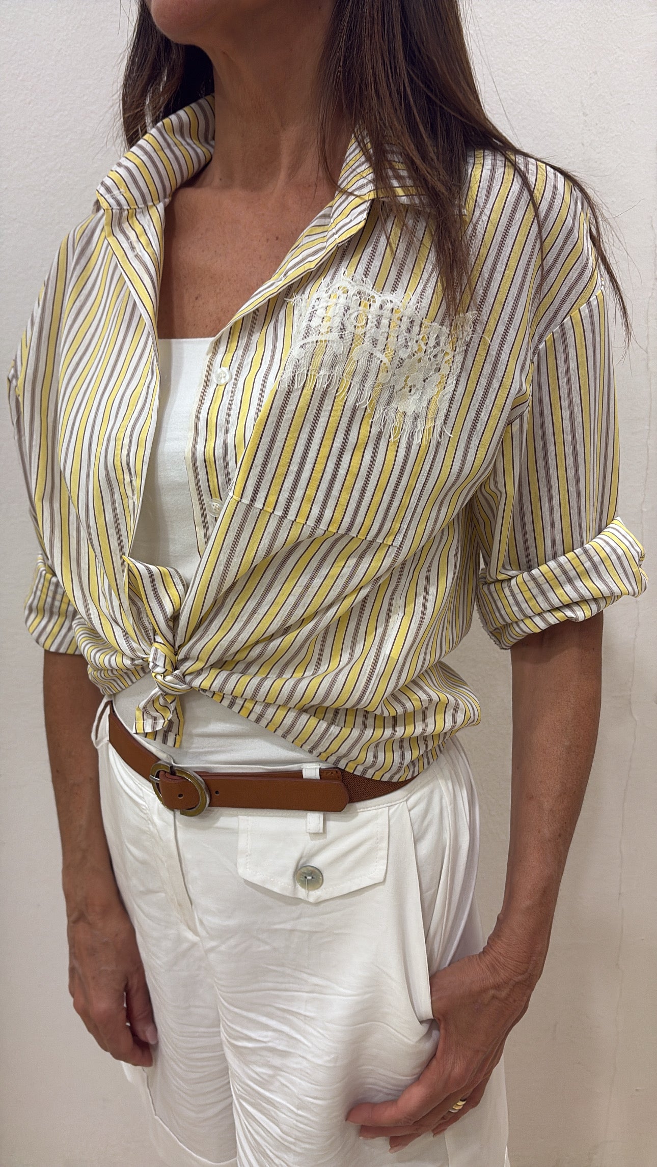 Camicia Susy Mix gessata