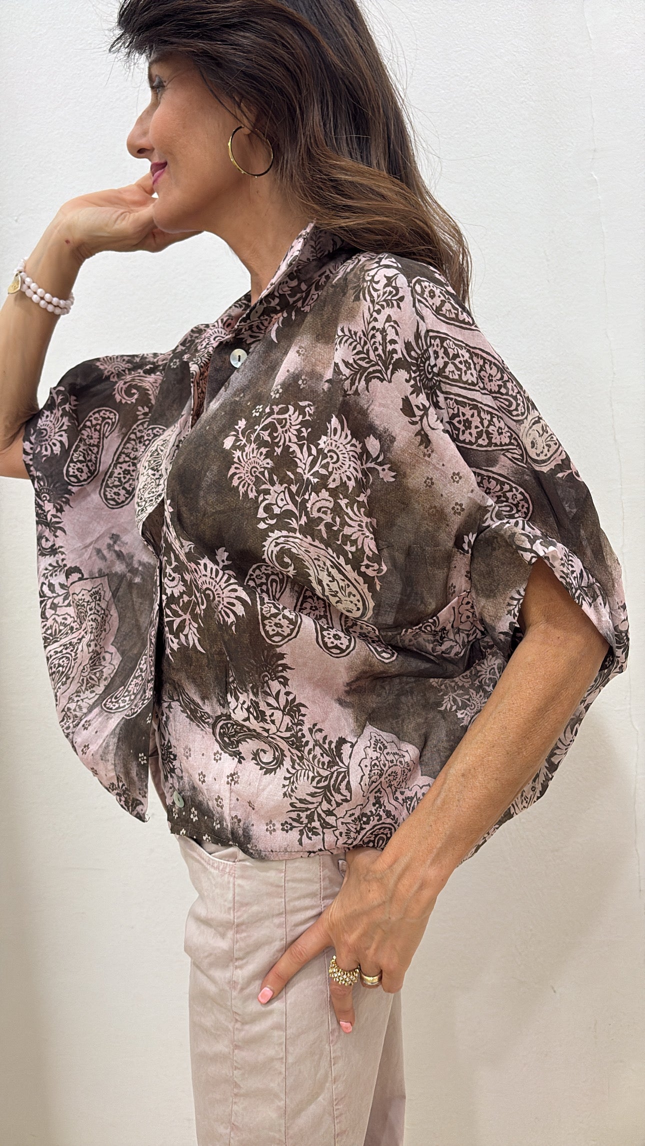 Camicia fantasia cachemire