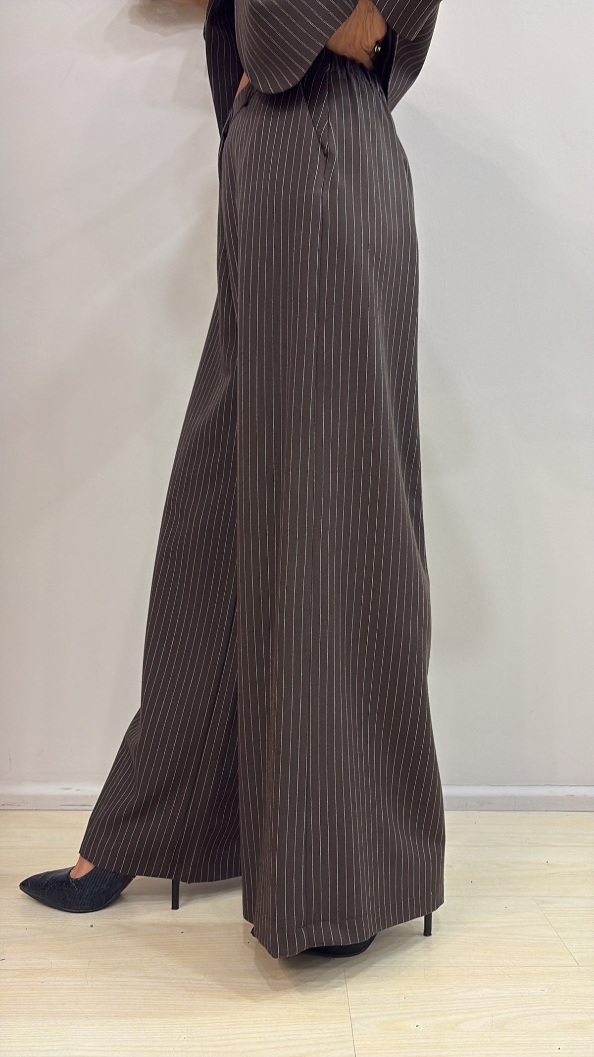 Pantalone gessato Susy Mix 105031