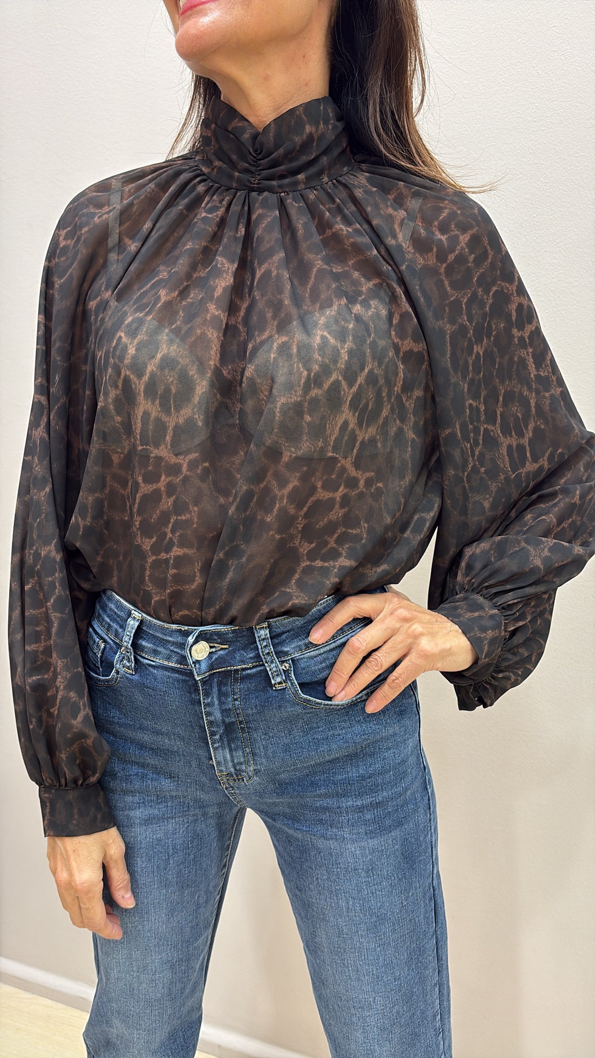 Blusa animalier Susy Mix E 81828