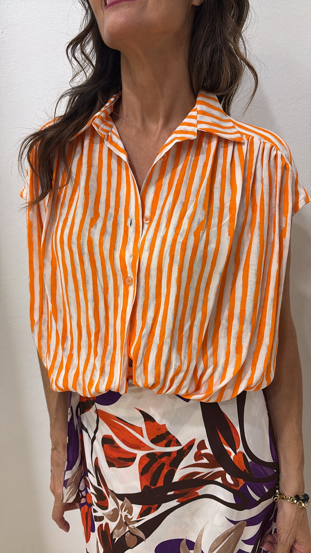 Camicia riga con nodo Susy Mix