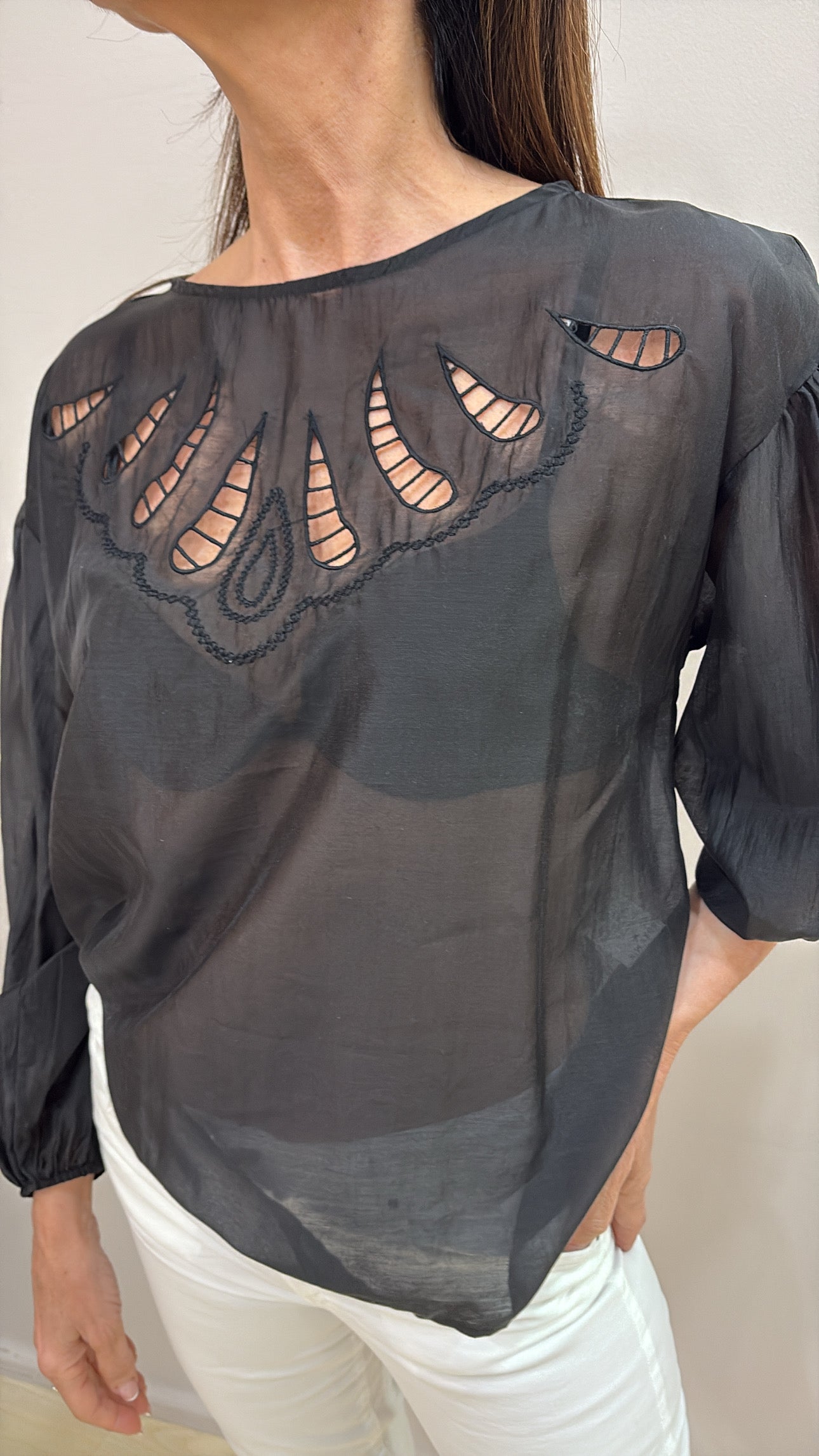 Blusa SUSY Mix ricamo
