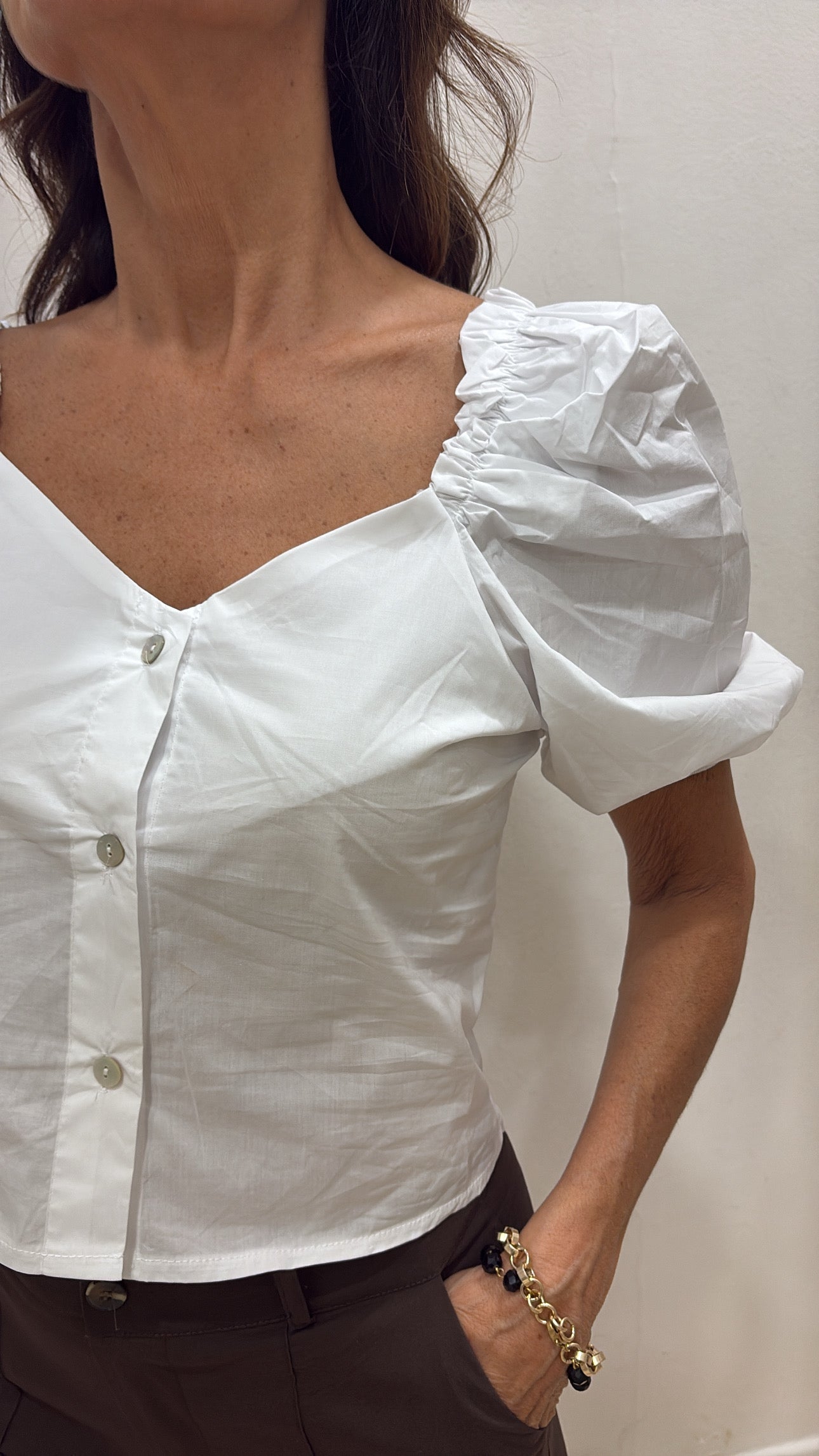 Blusa manica palloncino