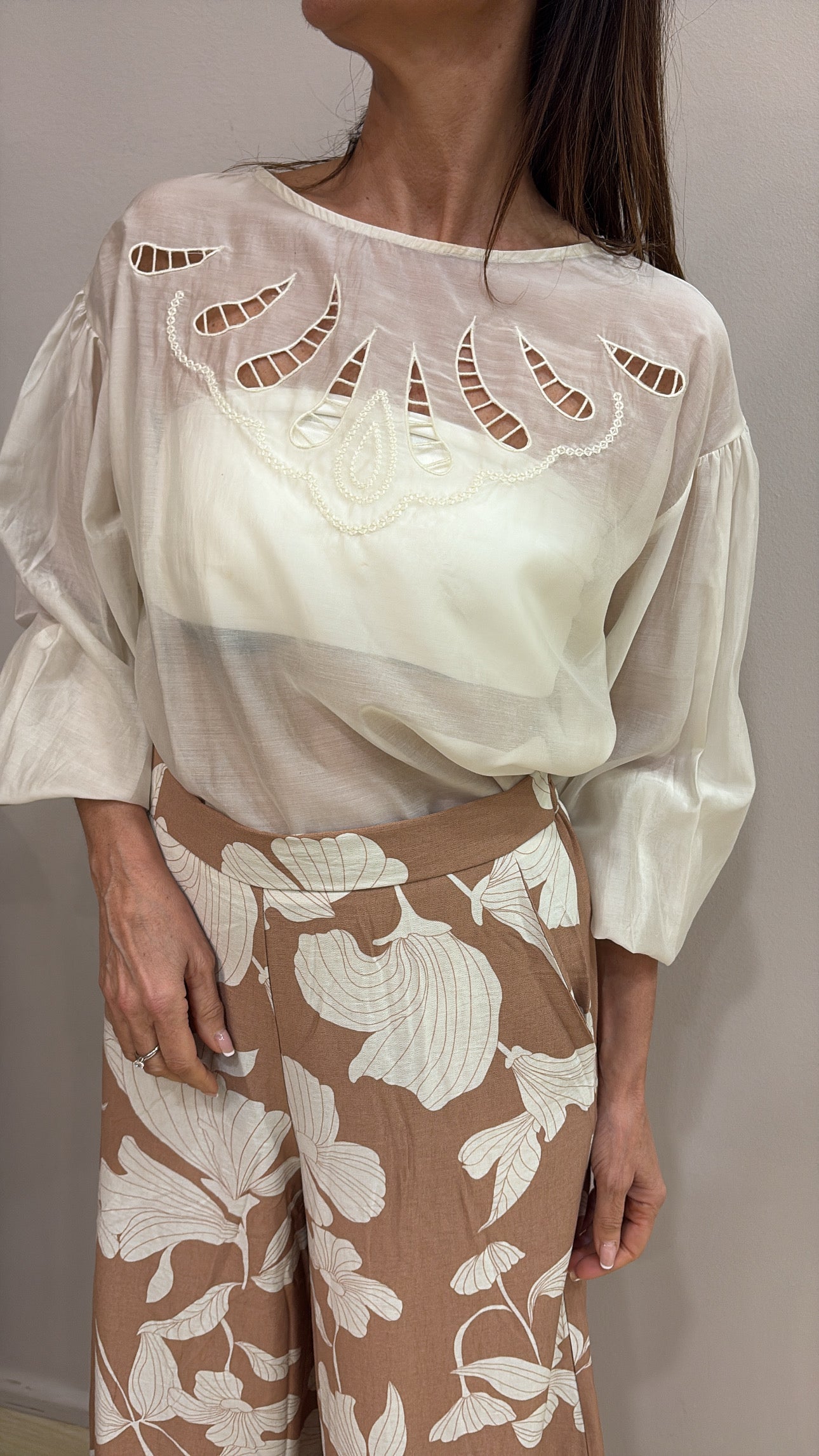 Blusa SUSY Mix ricamo