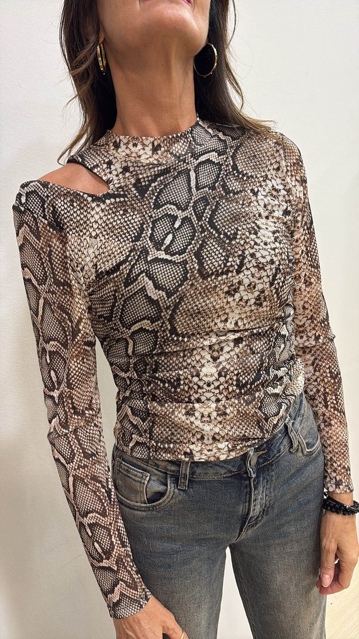 Maglia Cut Out Pitone TwoWay