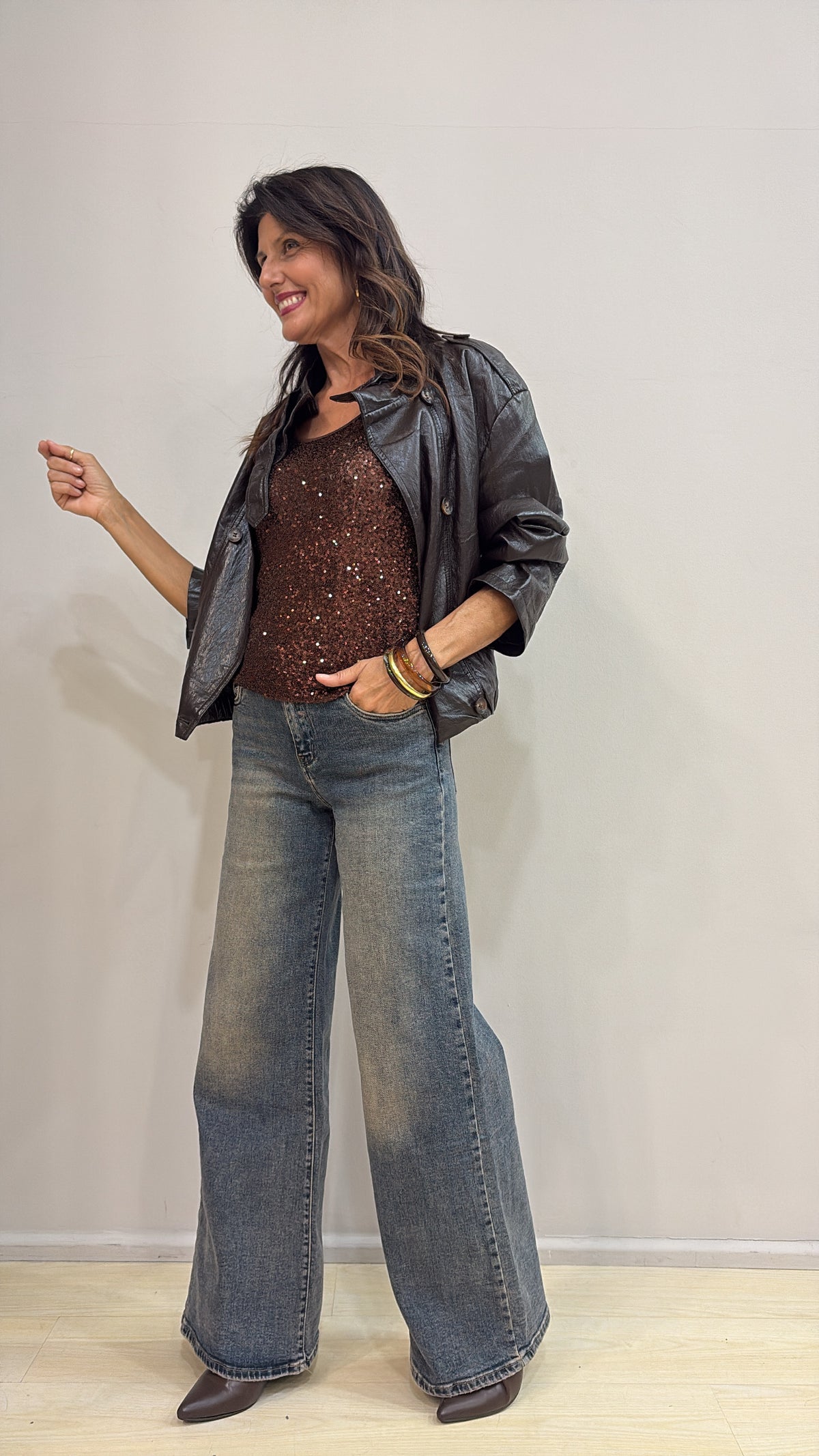 Giacca ecopelle 2602