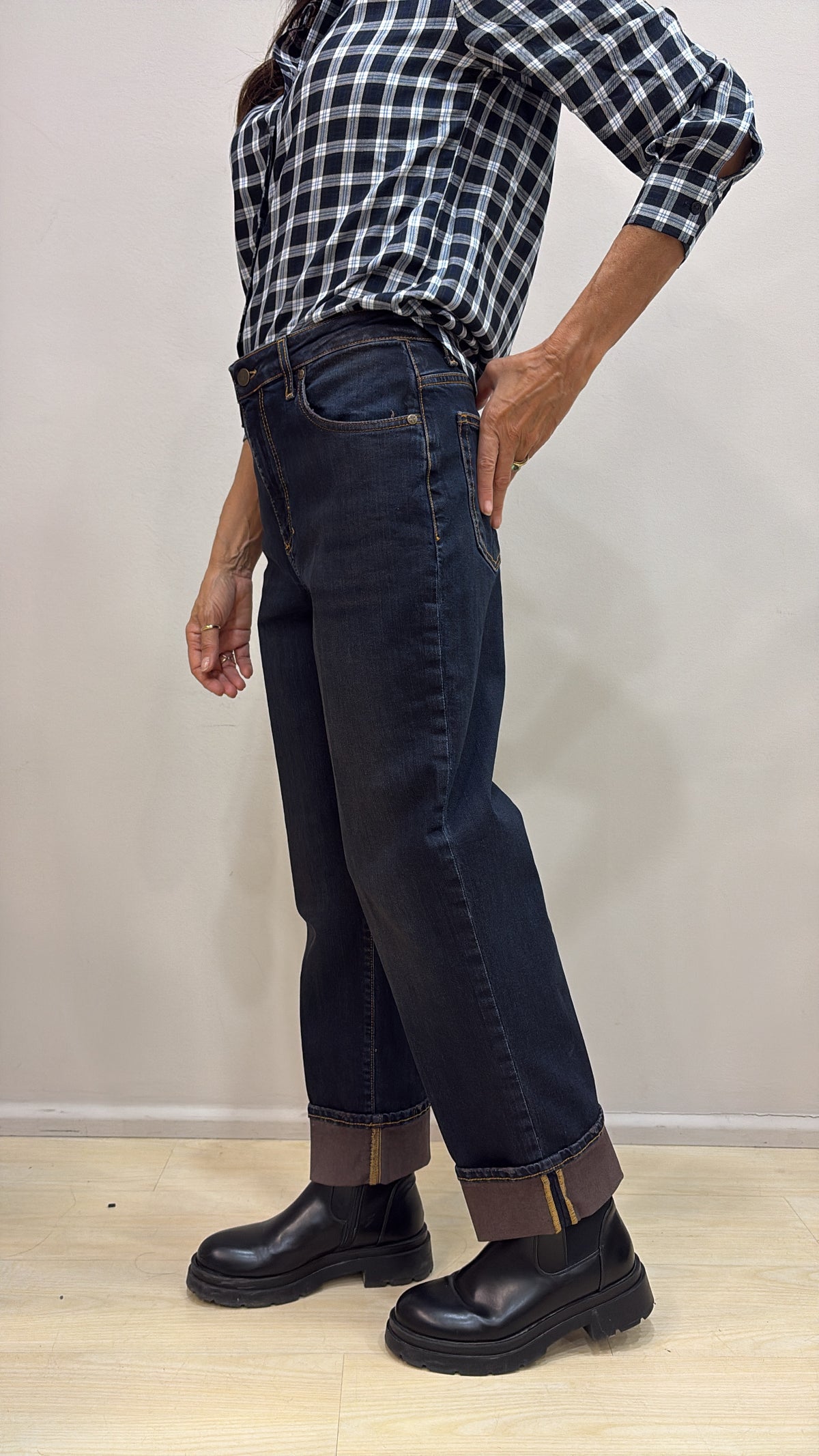 Jeans Susy Mix con risvolto E 076