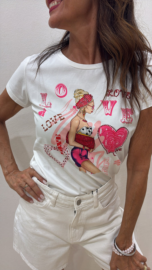 T.Shirt stampa Girl