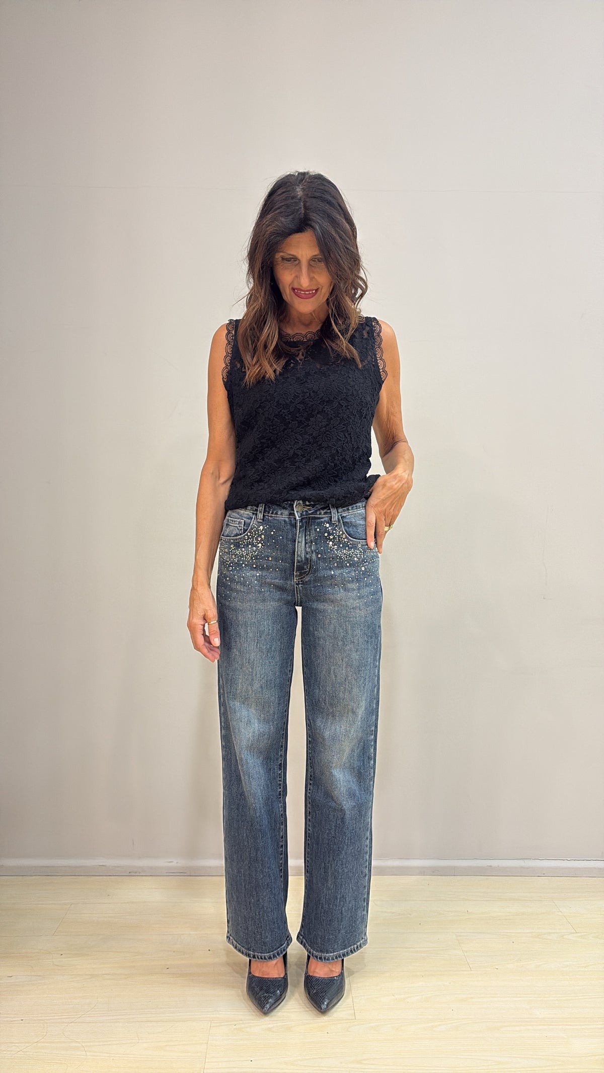Canotta pizzo Susy Mix 45F18