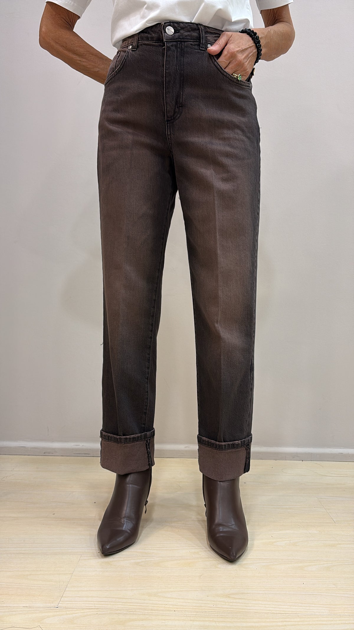 Jeans Susy Mix con risvolto E 076