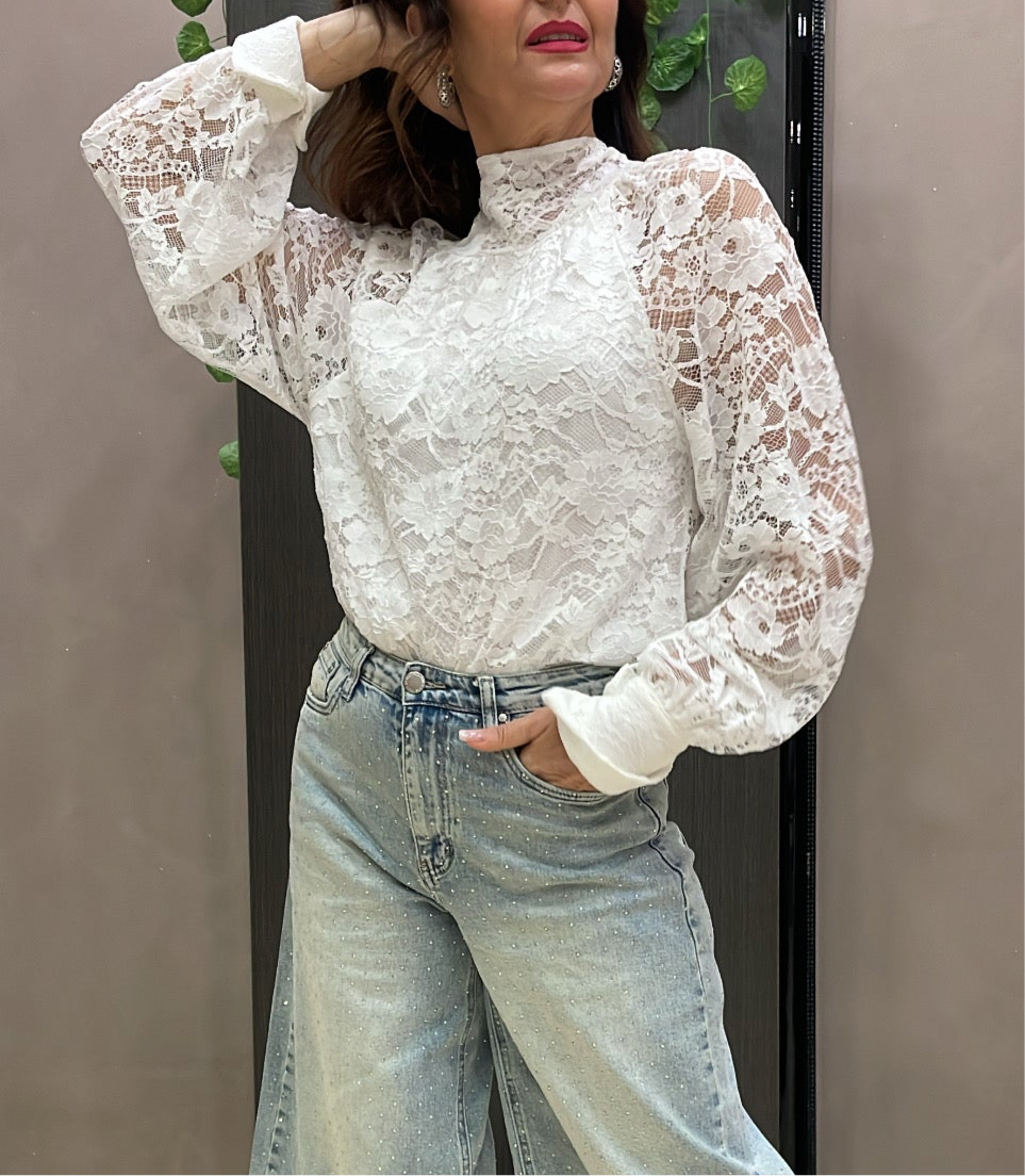 Blusa pizzo