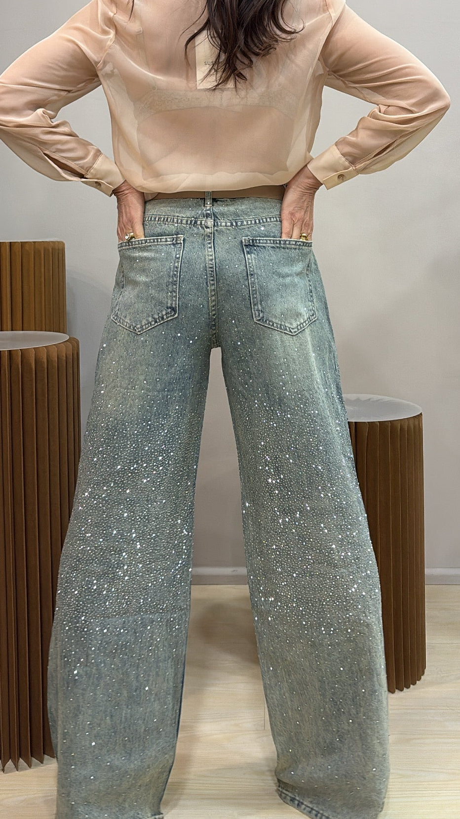 Jeans brillantino palazzo