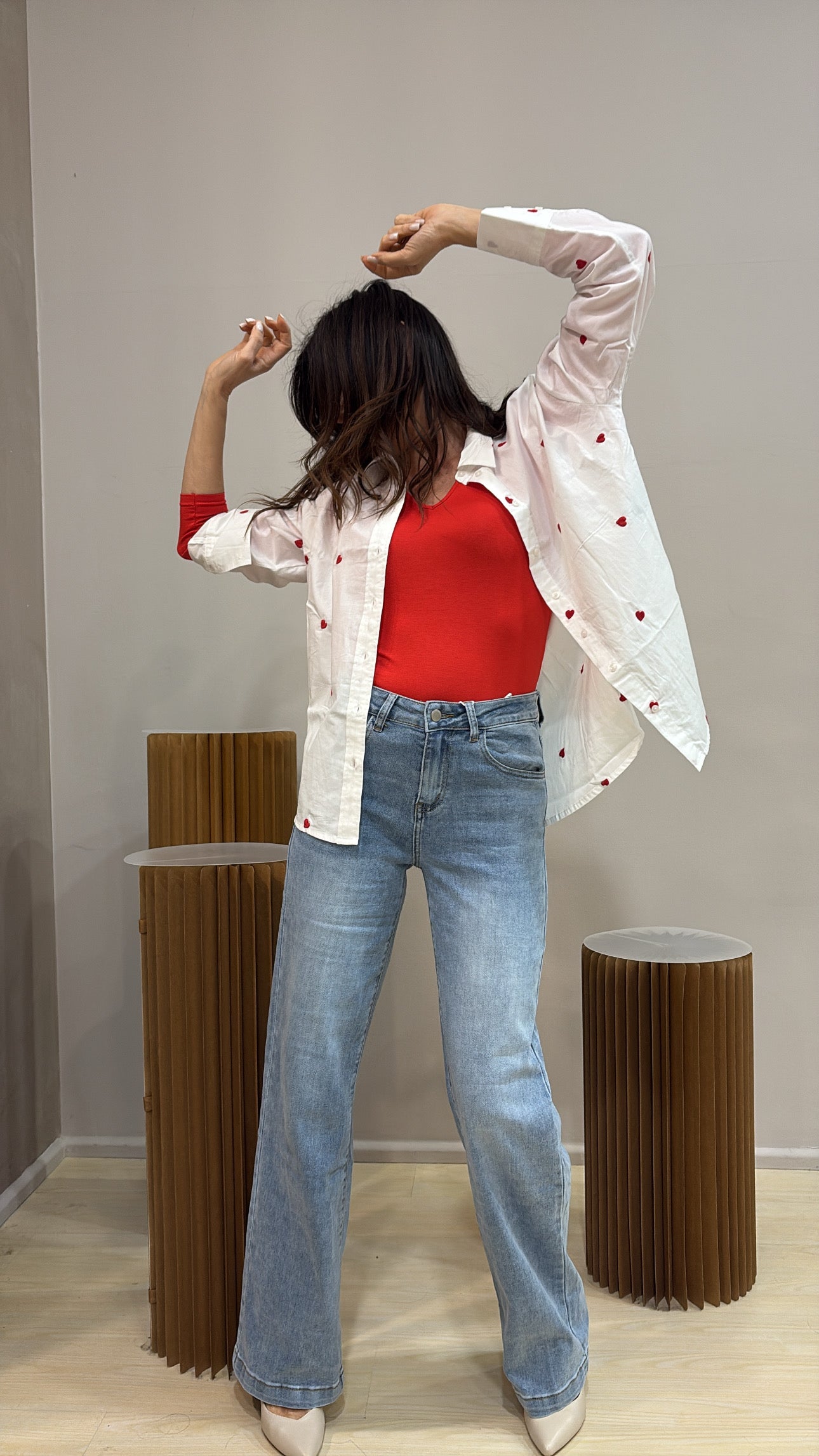 Camicia cuoricini