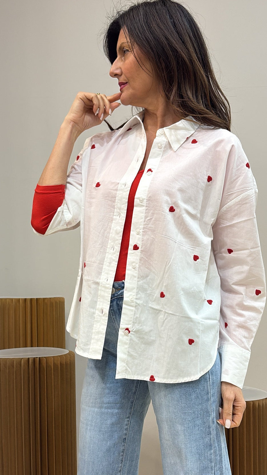 Camicia cuoricini