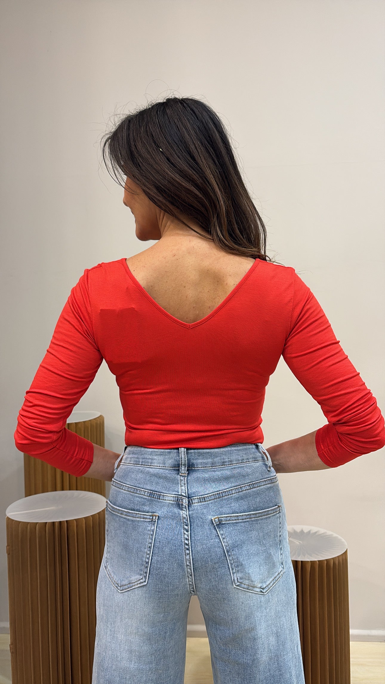 Maglia doppio scollo V