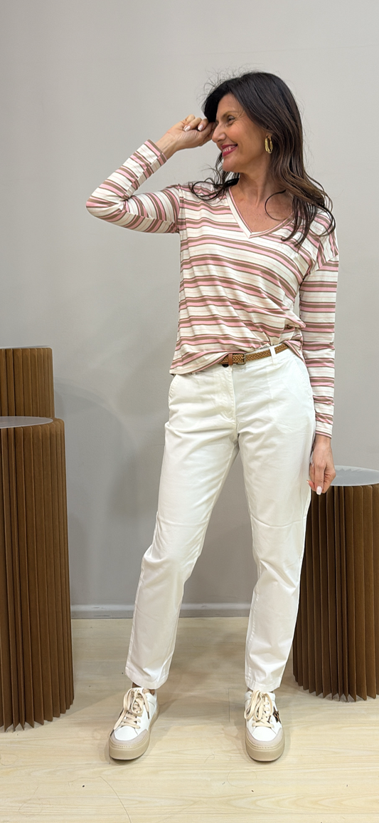 Maglia righe ‘V”