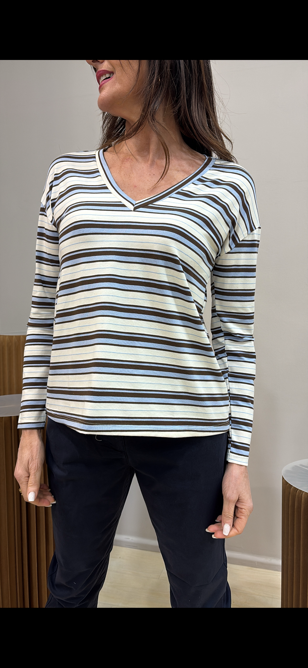 Maglia righe ‘V”