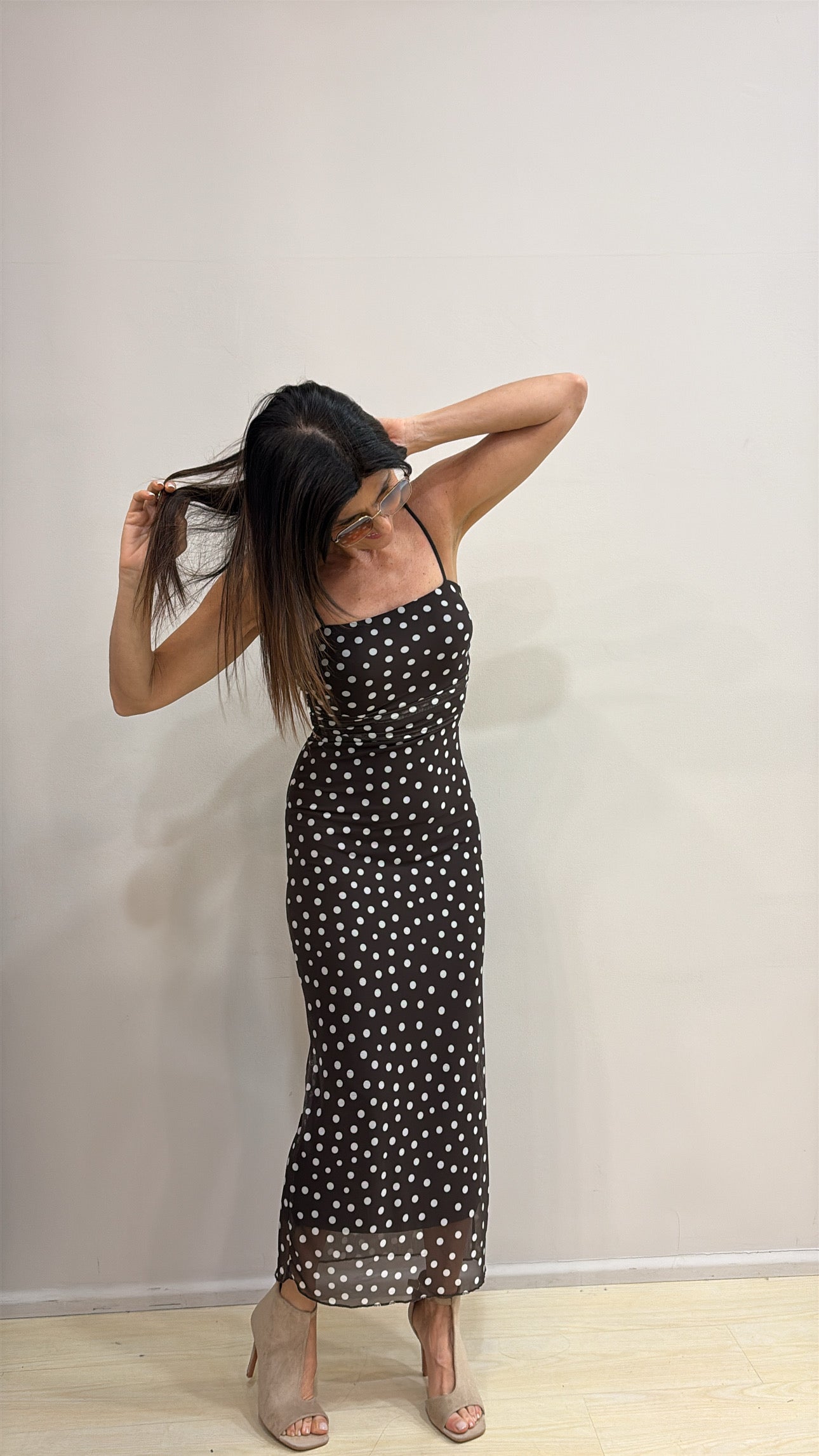 Abito tulle pois