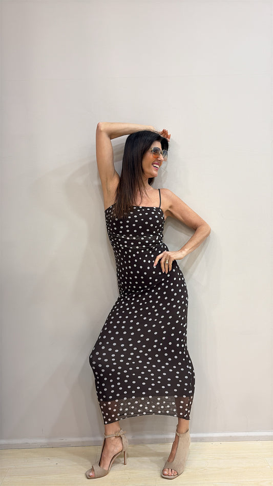 Abito tulle pois