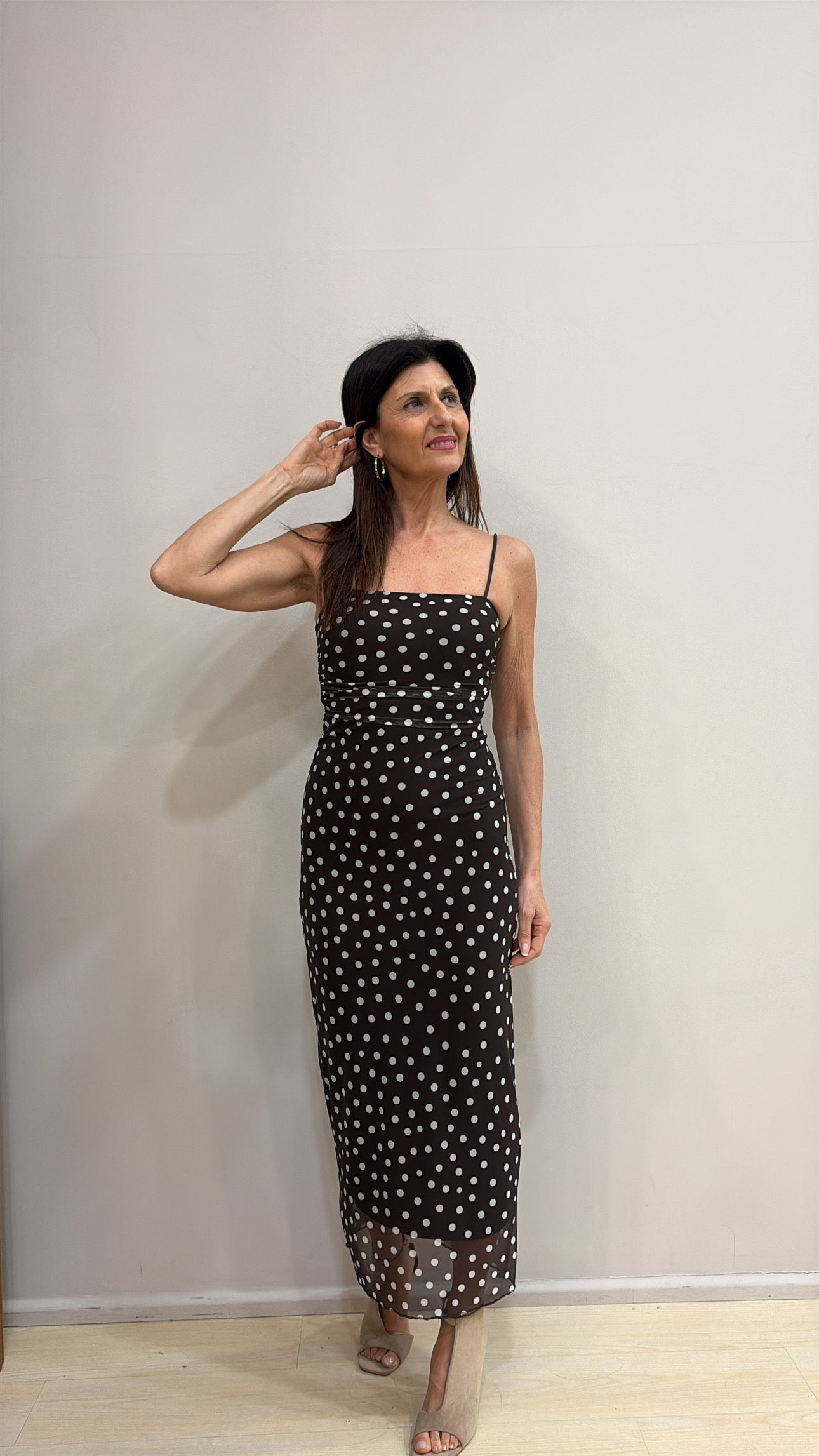 Abito tulle pois