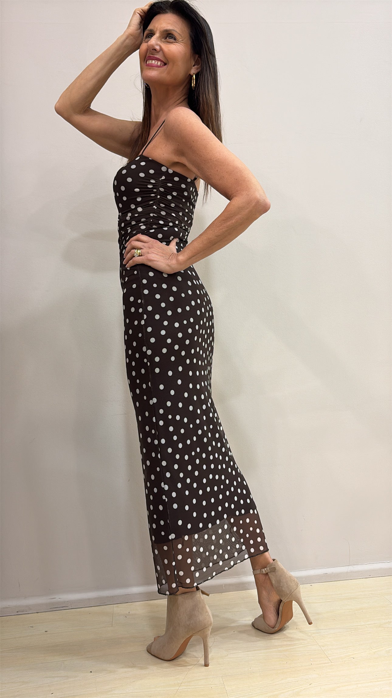 Abito tulle pois