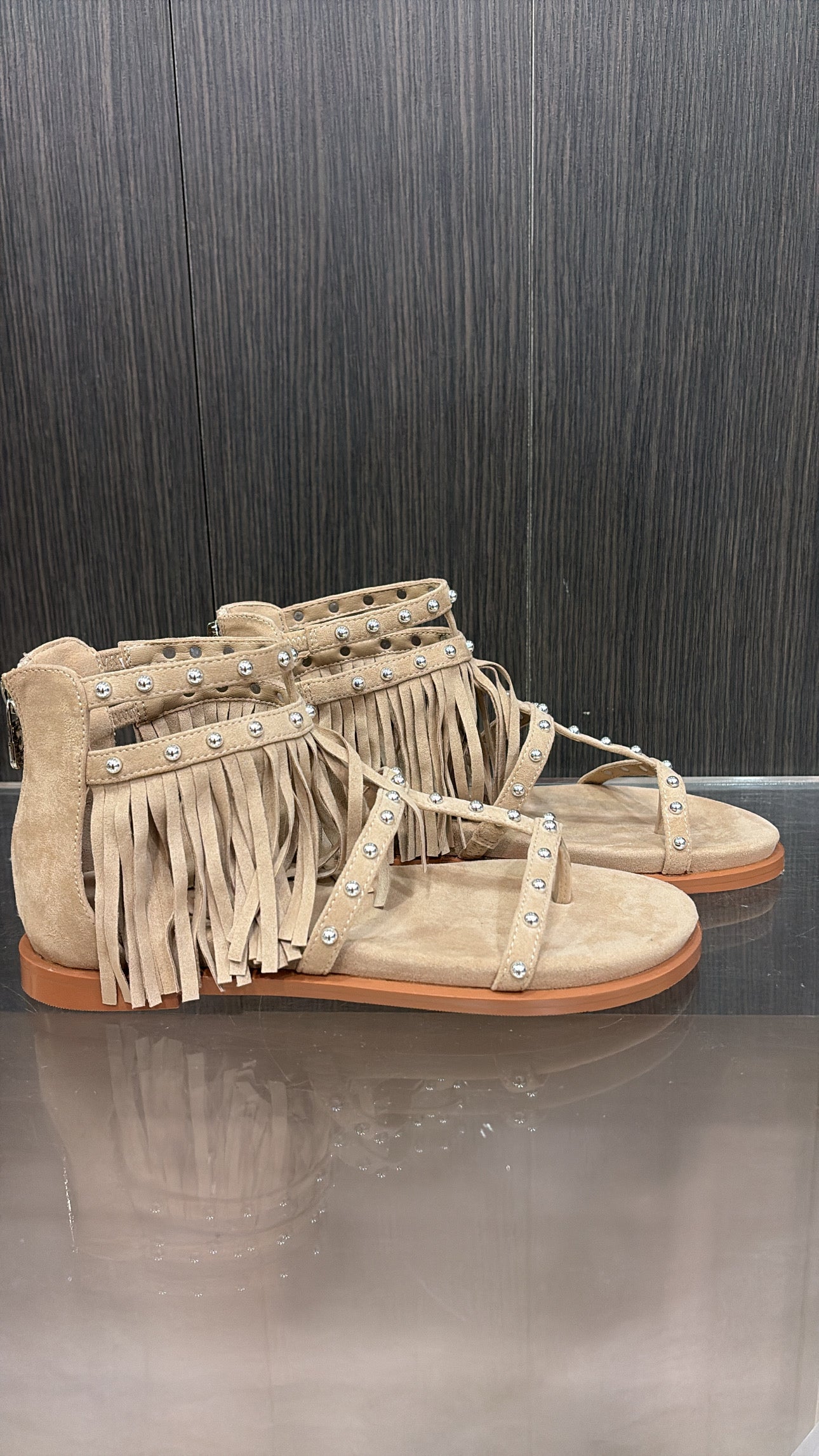 Sandalo infradito con zip