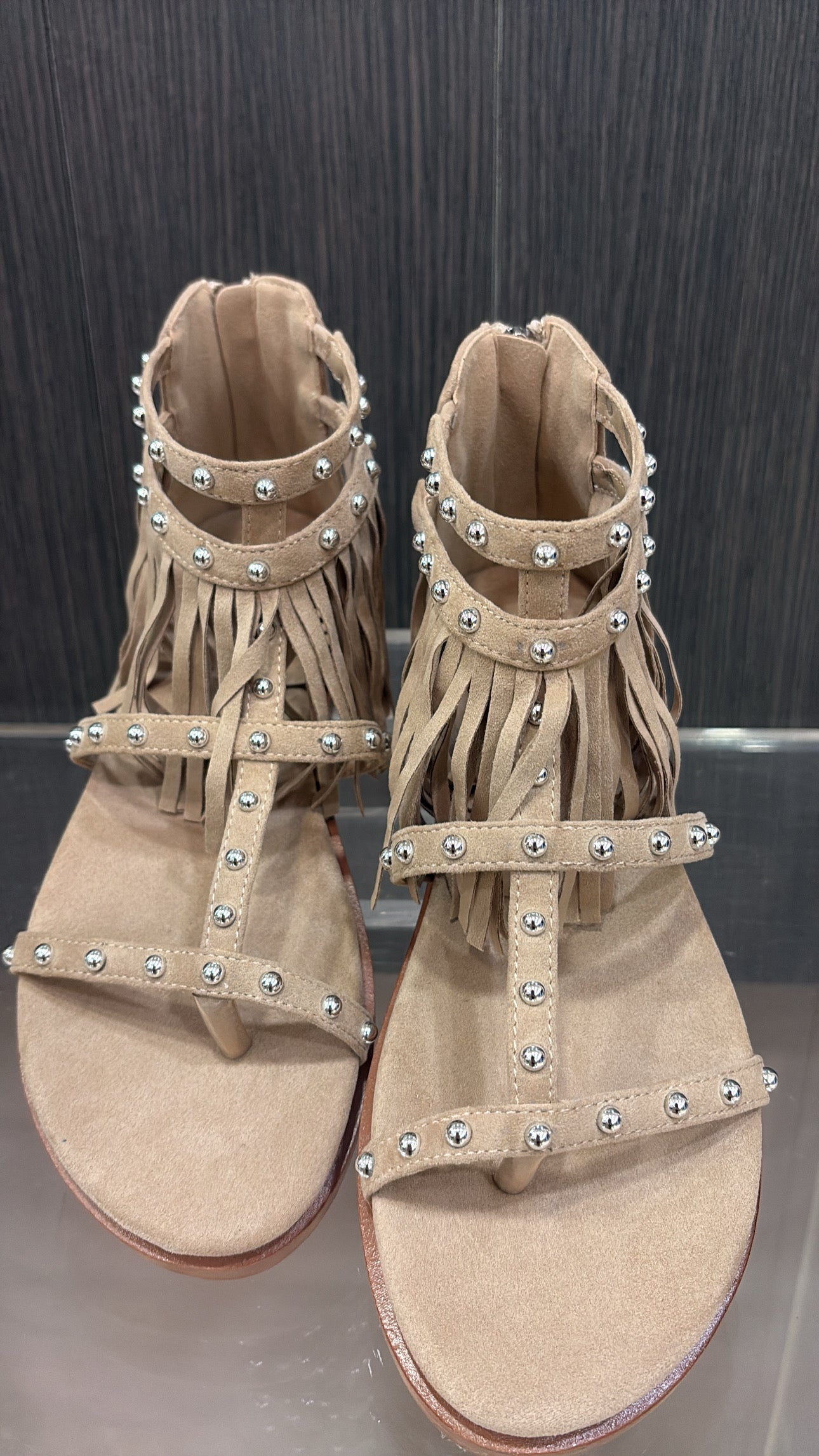 Sandalo infradito con zip