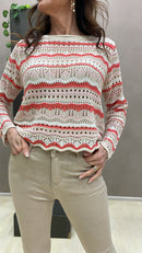 Maglia crochet fantasia