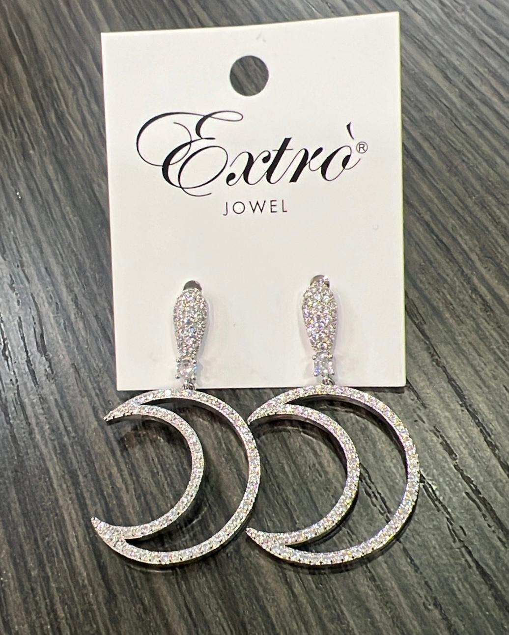Orecchino Extro’ Jowel mezza luna argento