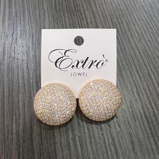 Orecchino Extro Jowel ricoperto da Pavé di cristalli